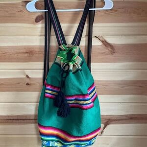 Boho Colorful Striped Women's Backpack